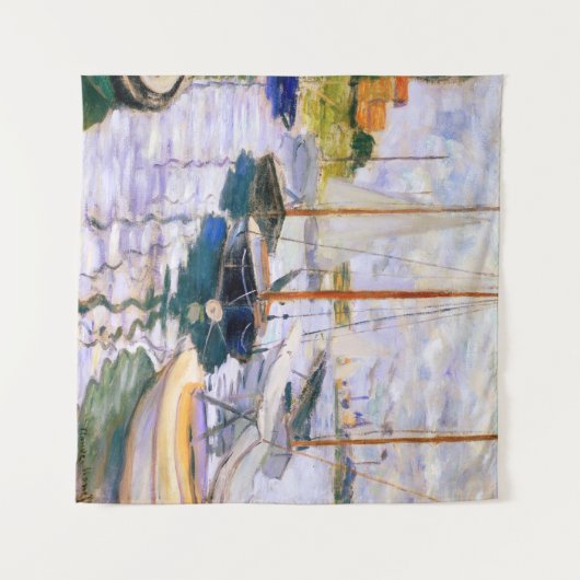 セーヌオンザセーヌアットプチクロードモネ タペストリー (正面(横))