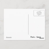 セーヌリバーパリポストカード ポストカード (裏面)