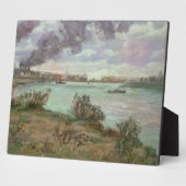 セーヌ川とイヴリーのマルヌ川の合流点 フォトプラーク (側面)