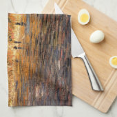 セーヌ川のほとり ヴィンセント・ヴァン・ゴッホ キッチンタオル (四つ折り)