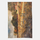 セーヌ川のほとり ヴィンセント・ヴァン・ゴッホ キッチンタオル (縦)