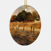 セーヌ川のほとり ヴィンセント・ヴァン・ゴッホ セラミックオーナメント (右)
