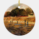 セーヌ川のほとり ヴィンセント・ヴァン・ゴッホ セラミックオーナメント (裏面)