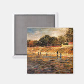 セーヌ川のほとり ヴィンセント・ヴァン・ゴッホ マグネット (正面/裏面)