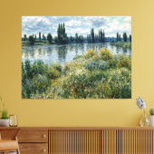 セーヌ川のバンクス キャンバスプリント (インサイチュ (リビング))