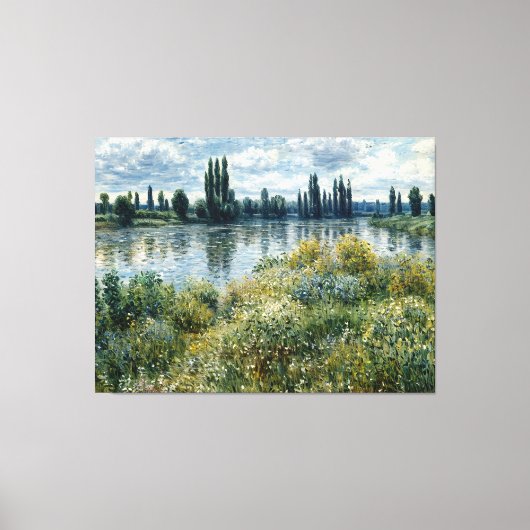 セーヌ川のバンクス キャンバスプリント (正面)