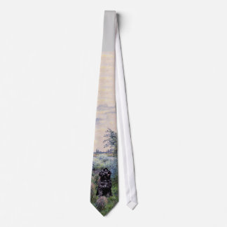 セーヌ川のポルトガル・ウォーター・ドッグ ネクタイ