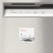 セーヌ川のポン・アレクサンドル三世 - パリ フランス マグネット (インサイチュ (食洗機))