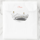 セーヌ川のポン・アレクサンドル三世 - パリ フランス ラウンドシール (バッグ)