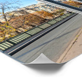 セーヌ川の上のポン・ド・ビル・ヘイキム – パリ,フランス ポスター (角)