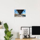 セーヌ川の上のポン・ド・ビル・ヘイキム – パリ,フランス ポスター (ホームオフィス)