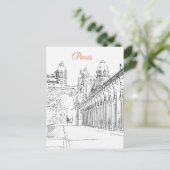 セーヌ川の上のポン・ド・ビル・ヘイキム – パリ，フランス ポストカード (スタンド正面)