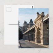 セーヌ川の上のポン・ド・ビル・ヘイキム – パリ，フランス ポストカード (正面/裏面)