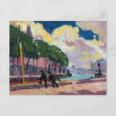 セーヌ川の土手で | Henry Lyman Saien ポストカード (正面)