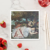 セーヌ川の土手に住む若い女性たち（夏） スタンダードランチョンナプキン (インサイチュ)