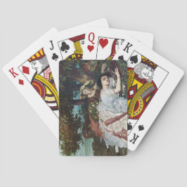 セーヌ川の土手に住む若い女性たち（夏） トランプ