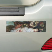 セーヌ川の土手に住む若い女性たち（夏） バンパーステッカー (車上)