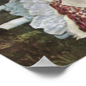 セーヌ川の土手に住む若い女性たち（夏） ポスター (角)