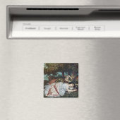 セーヌ川の土手に住む若い女性たち（夏） マグネット (インサイチュ (食洗機))