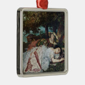 セーヌ川の土手に住む若い女性たち（夏） メタルオーナメント (右)