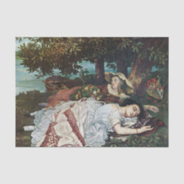 セーヌ川の土手に住む若い女性たち（夏） 薄葉紙