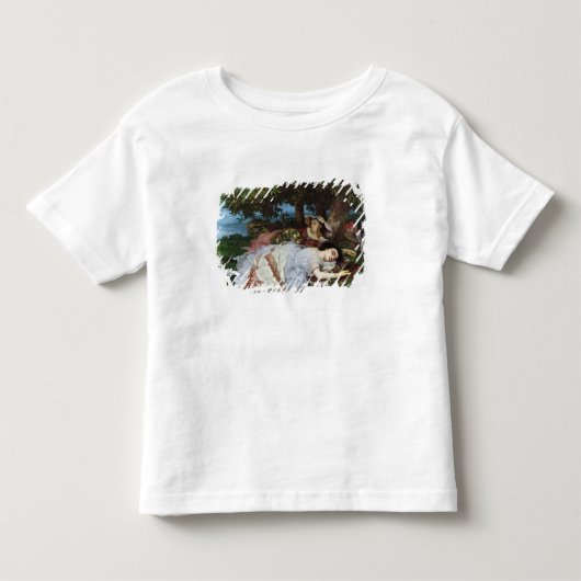 セーヌ川の土手の女の子, 1856年~57年 トドラーTシャツ (正面)