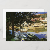 セーヌ川の土手、クロード・モネによるベヌコート (正面/裏面)