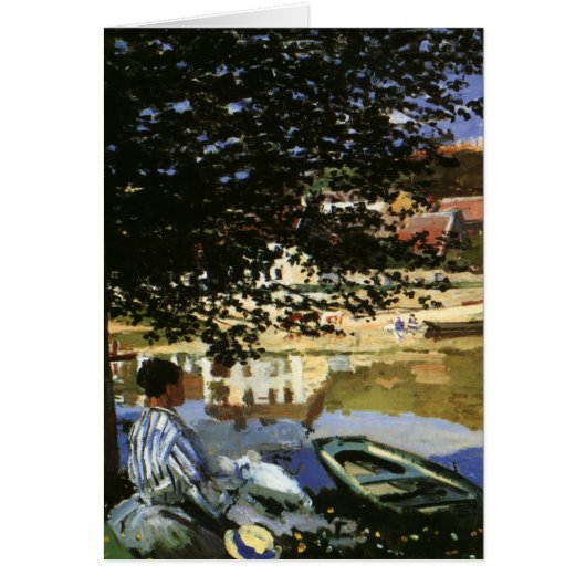 セーヌ川の土手、クロード・モネによるベヌコート (正面)