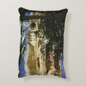 セーヌ川の土手、クロード・モネによるベヌコート アクセントクッション (裏面(縦))