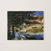 セーヌ川の土手、クロード・モネによるベヌコート ジグソーパズル (横)