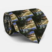 セーヌ川の土手、クロード・モネによるベヌコート ネクタイ (ロール)