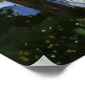 セーヌ川の土手、クロード・モネによるベヌコート ポスター (角)