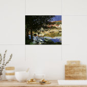 セーヌ川の土手、クロード・モネによるベヌコート ポスター (キッチン)