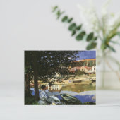 セーヌ川の土手、クロード・モネによるベヌコート ポストカード (スタンド正面)