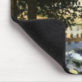 セーヌ川の土手、クロード・モネによるベヌコート マウスパッド (コーナー)