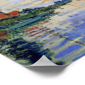 セーヌ川の帆船 ポスター (角)