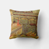 セーヌ川の橋、アニエール（Asnières） ヴィンセント・ヴァン・ゴッホ クッション (裏面)