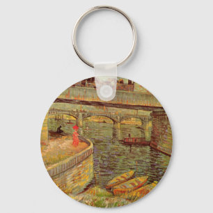 セーヌ川の橋、アニエール（Vincent van Gogh） キーホルダー