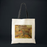 セーヌ川の橋、アニエール（Vincent van Gogh） トートバッグ<br><div class="desc">ヴィンセント・ヴァン・ゴッホの「アニエールにおけるセーヌ川の橋」は、セーヌ川に面した場所に立つ女性と、川に架かる橋と列車を描いた、印象派以降の海事をテーマにした美術のポスターである。
芸術家について:
ヴィンセント・ウィレム・ヴァン・ゴッホは、荒々しい美しさ、感情的な誠実さ、鮮やかな色彩で知られるポスト印象派の画家であった。</div>