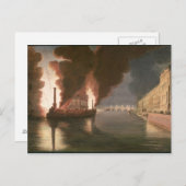 セーヌ川の花火 ポストカード (正面/裏面)