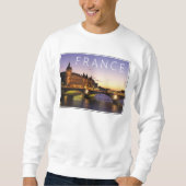 セーヌ川の議会 |フランス，パリ スウェットシャツ (正面)