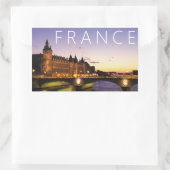 セーヌ川の議会 |フランス,パリ 長方形シール (バッグ)