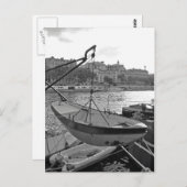 セーヌ川パリのボート ポストカード (正面/裏面)