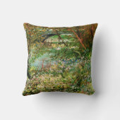 セーヌ川岸、クリシー橋 by ヴィンセント・ヴァン・ゴッホ クッション (裏面)