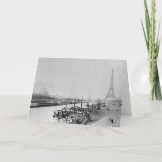セーヌ川沿いとエッフェル カード (正面)