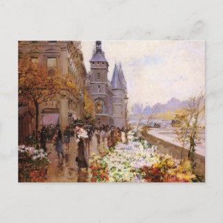 セーヌ川沿いの花屋 ポストカード