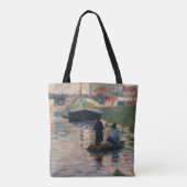 セーヌ河のゲオルゲスピエールSeurat |の眺め トートバッグ (裏面)