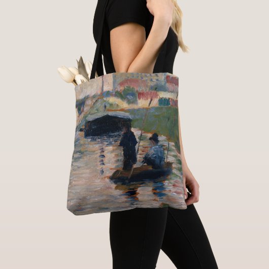セーヌ河のゲオルゲスピエールSeurat |の眺め トートバッグ (クローズアップ)
