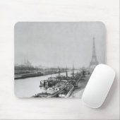 セーヌ河及びエッフェルの銀行の眺め マウスパッド (マウス)