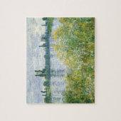 セーヌ河、Vetheuil 1880年のクロード・モネ|銀行 ジグソーパズル (縦)